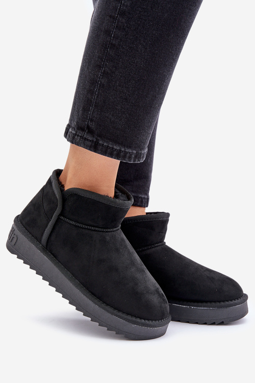 Dámske Snehové Topánky Na Platforme D.Franklin DFSH370010 Čierne