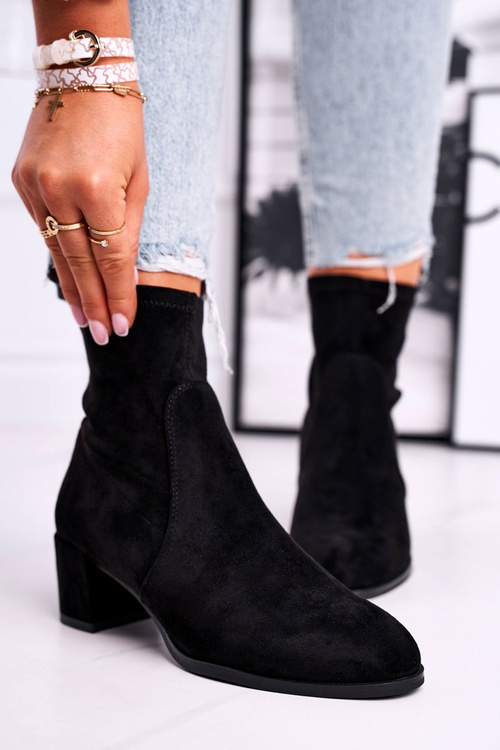 Dámske vysoké podpätky Sergio Leone Black BT151