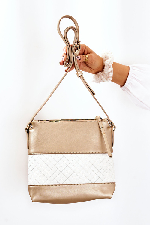 Messenger brašna Monnari A360-M23 zlato-bílá