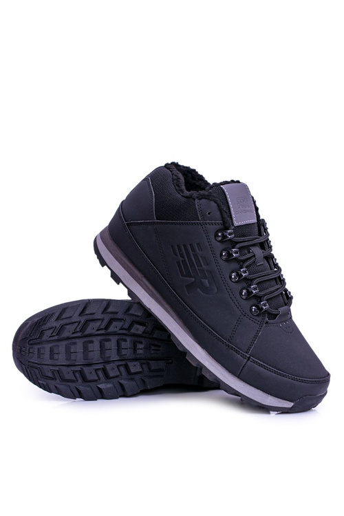 Pánská treková obuv tmavě teplé ČERNÉ Newlans2