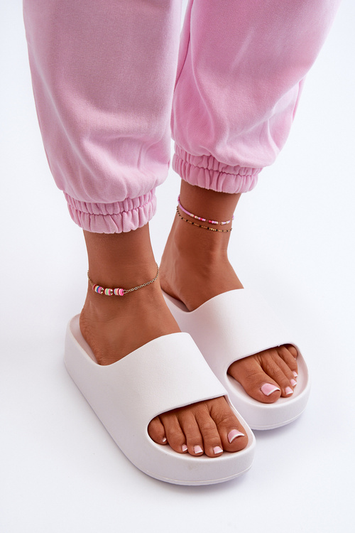 Dámské Bílé Pianové Sandály Na Platformě Airaplea