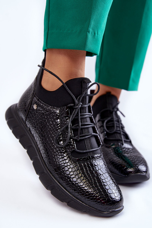 Dámské lehké nazouvací tenisky černé Soroco