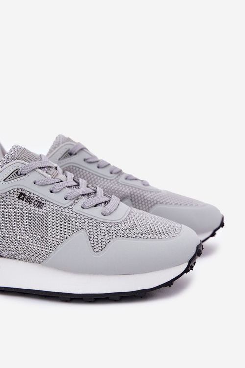 Pánské Tenisky Na Platformě Big Star RR174358 Hi-Poly System Šedé