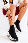 Športové topánky High Sock Black Bailee