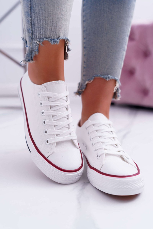 Nízké Dámské Tenisky Materiál Bílé FreeTime