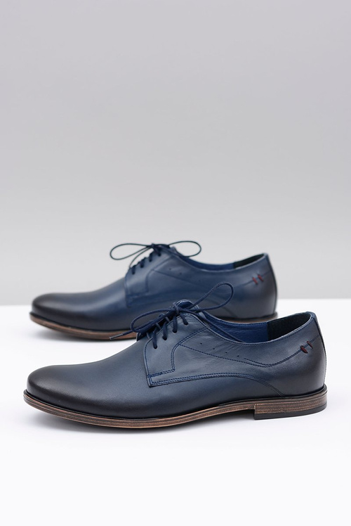 Navy Navy Leather Pánske topánky James