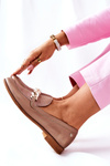 Dámska Maciejka lakovaná Maciejka Loafer Beige 4099B-04