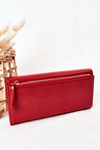 Velká Dámská Peněženka S Magnetem Červená