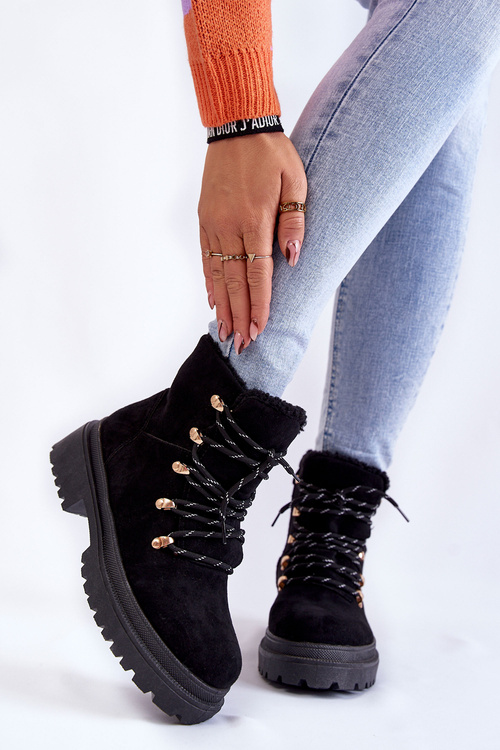 Ženské semišové topánky čierna bellita