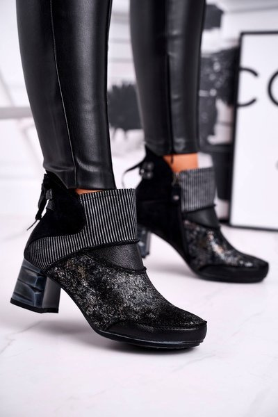 Dámské Boty Maciejka Teplé tmavě modrá Kožené 03790-20