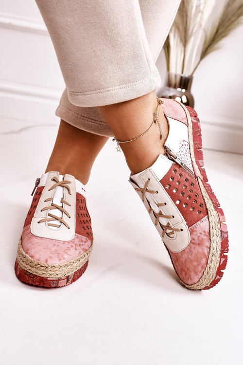 Women's Polobotky Kožené Maciejka Korálové 03339-43