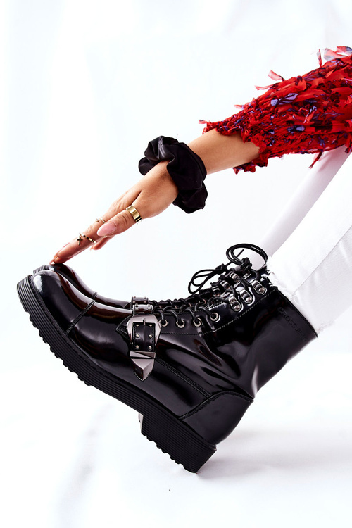 Dámske topánky krížové džínsy Black GG2R4022