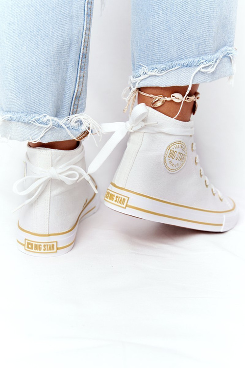 Dámske vysoké tenisky Veľká hviezda HH274450 biela