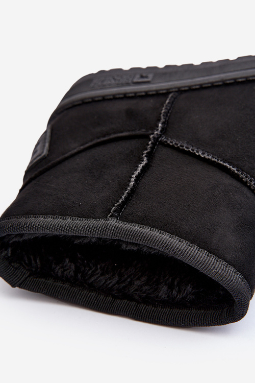 Dětské sněhové boty s podšívkou černé Big Star MM374054