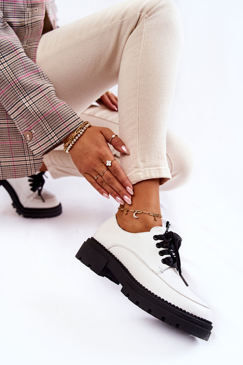 Dámské kůže Boty La.Fi 210004W-PU bíle