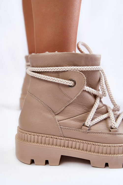 Dámske módne snehové topánky Bege Kallen