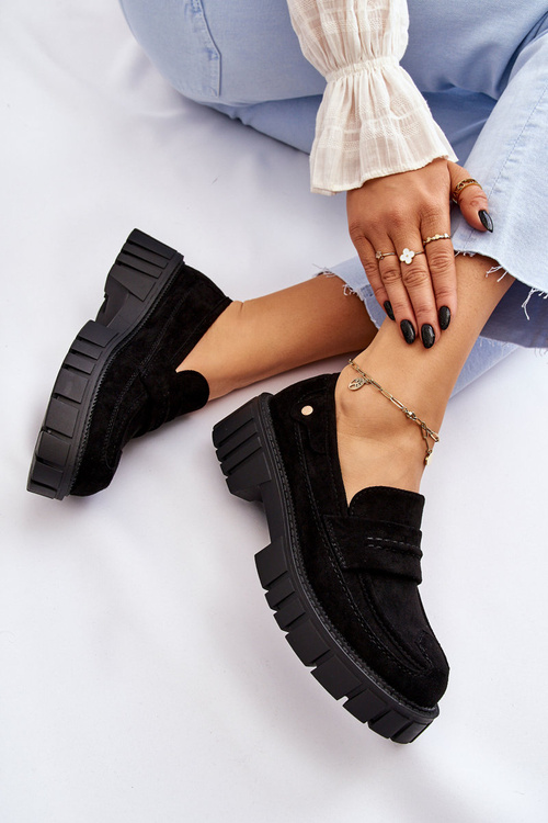 Dámsky semišový sklz -topánky, Black Fiorell