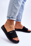 Dámske flip -flopy na platforme Big Star LL274930 Black