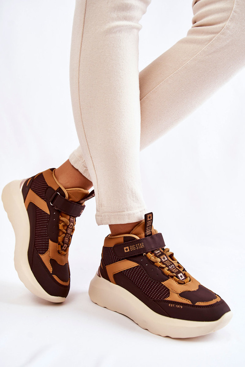 Dámská sportovní obuv Memory Foam System Big Star KK274404 Hněde