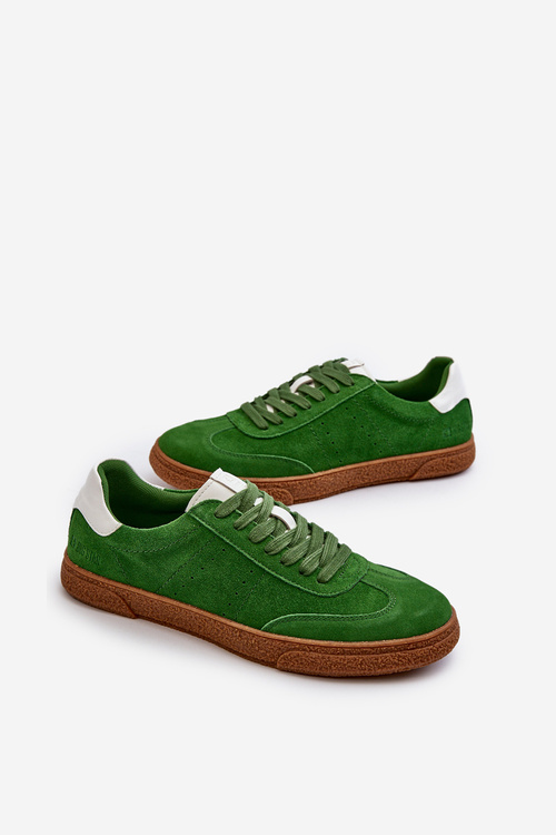 Mužské semišové tenisky Big Star NN174188 Zelené