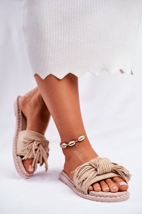 Ženské žabky s béžovým béžom Thajsko