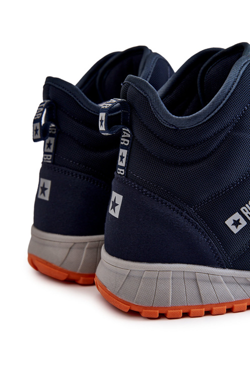 pánské trekingové boty Memory Foam Big Star KK174110 Námořnická modrá