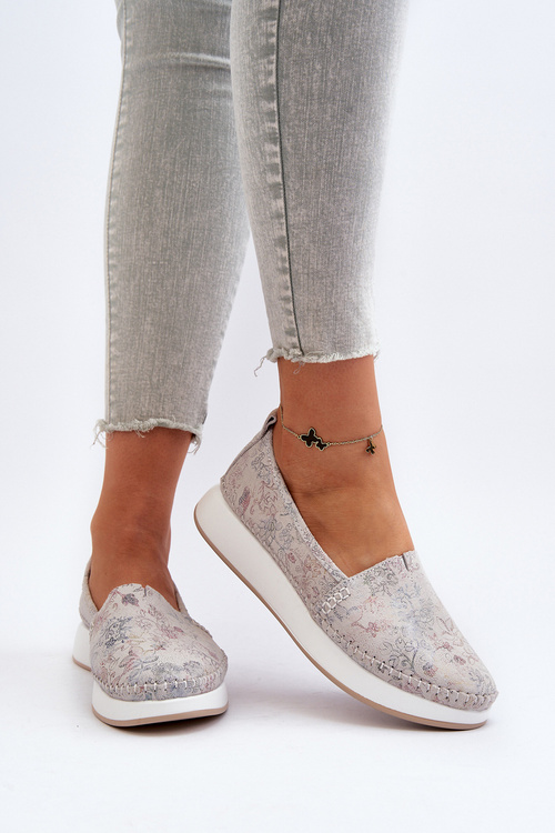 Dámske kožené espadrily na platforme viacfarebné Chorisa