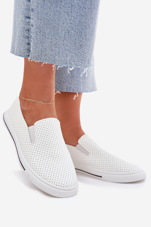 Dámske Tenisky Z Eko Kože S Nápisom Biele Zalinne