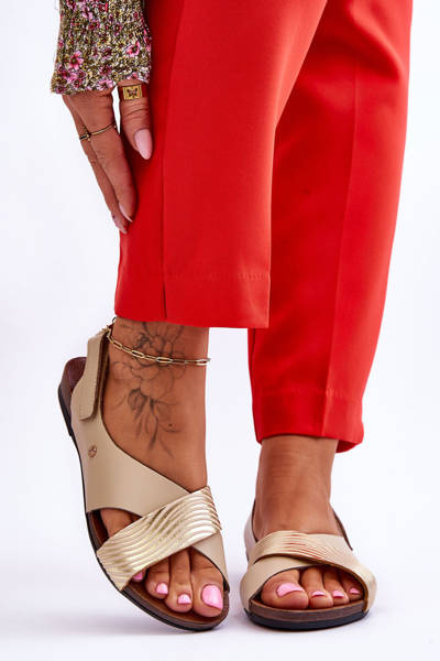 Kožené suchý sandál lemar addison