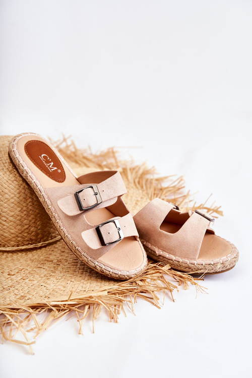 Klasická semišová dámska béžová casilda