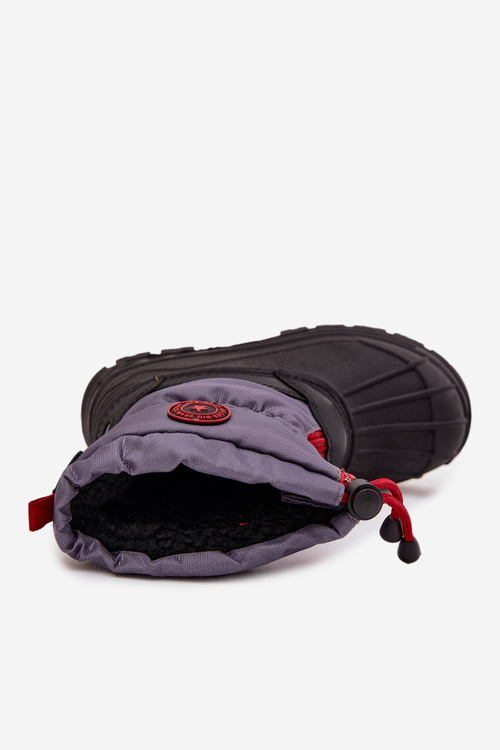 Detské snehule na zips Big Star SS374031 Sivasto-čierne