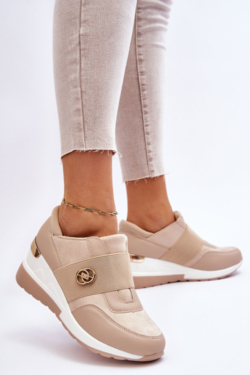 Dámske vložené športové topánky béžové jonas