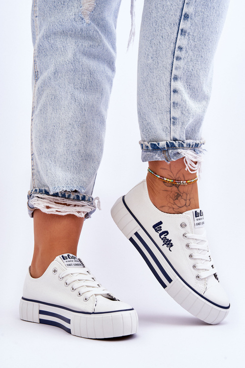 Dámske tenisky na platforme Lee Cooper LCW-23-31-1802L White
