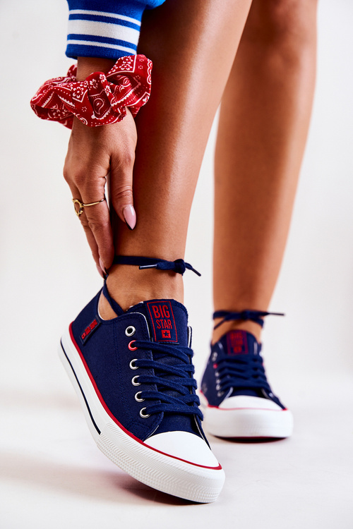 Dámska veľká hviezda JJ274121 Navy Blue tenisky