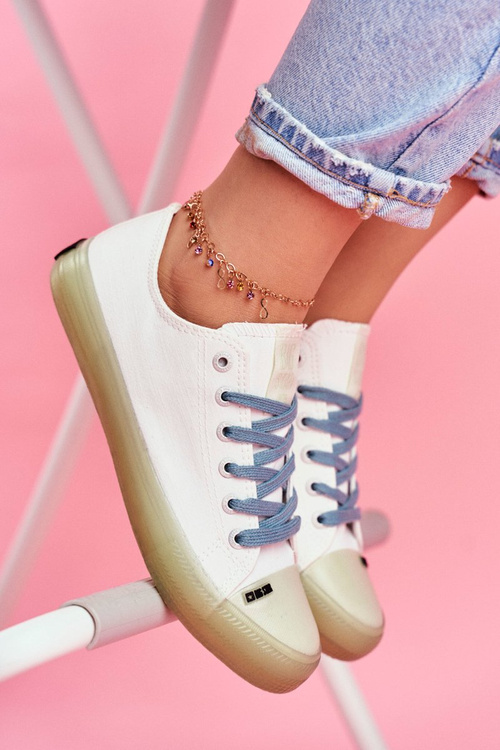 Tenisky s priehľadnou jedinou veľkou hviezdou ff274256 biela