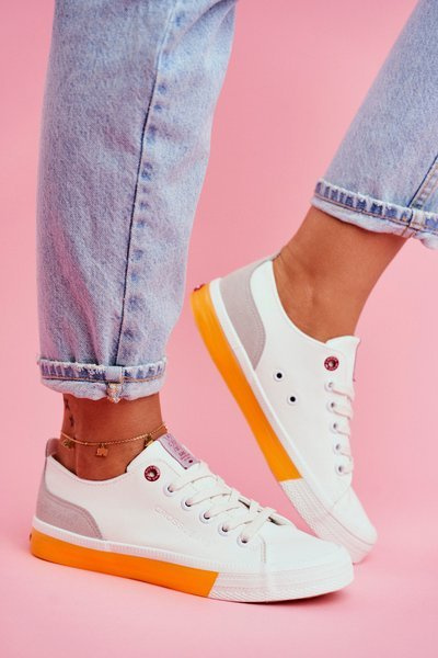 Dámské Tenisky Cross Jeans Bílo Oranžové FF2R4043C