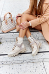 Kožené topánky Maciejka Beige 05219-04