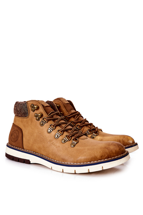 Pánske krížové džínsy EE1R4078C Camel Trekking topánky