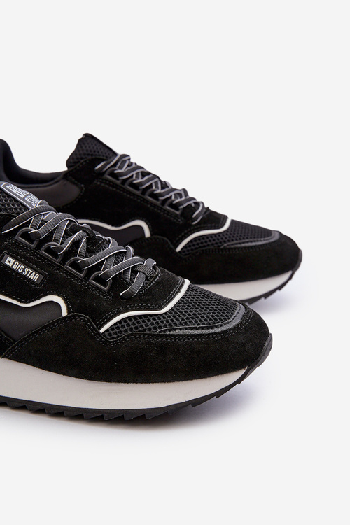 Pánske tenisky Big Star NN174321 so systémom pamäťovej peny Čierne