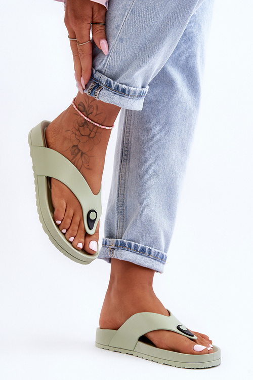 Dámske flip -flopy na platforme Green Bellitta