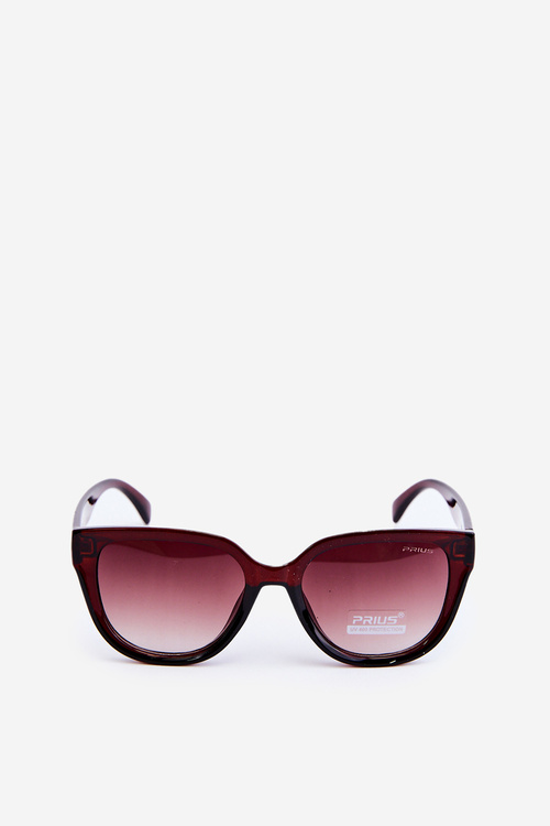 Sluneční brýle pro ženy s zlatými detaily UV400 hnědé