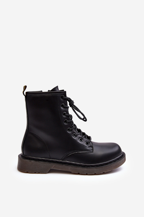 Dámské Traperky S Suwakiem Černé Mibrasa