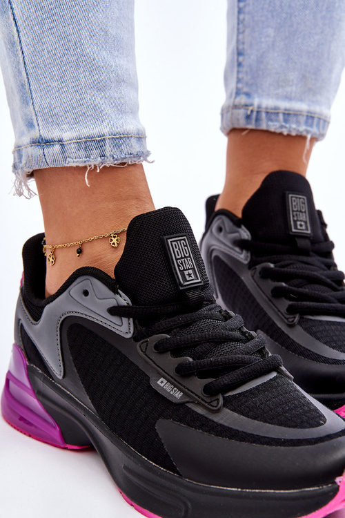 Pohodlné sportovní boty Memory Foam System Big Star LL274335 Cerne