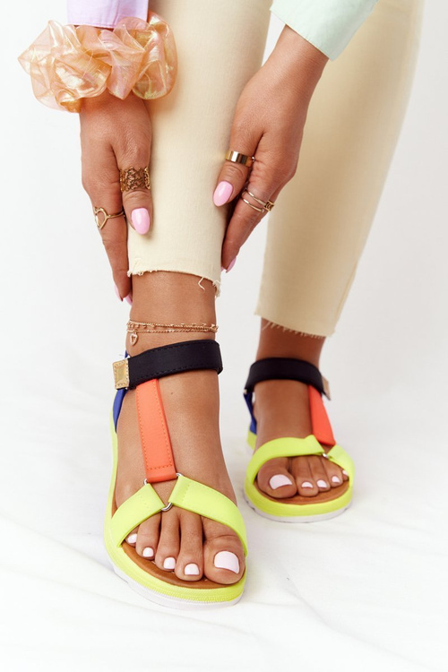 Dámské Sandály Na Gumové Podrážce Vícebarevné Stranger