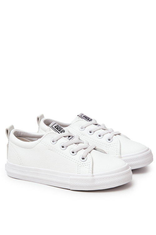 Kožené tenisky Big Star JJ374024 Bile