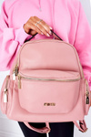 Kožený batoh / obličky 2in1 veľká hviezda HH574059 ružová