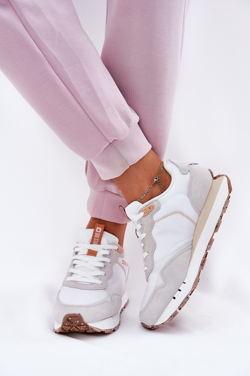 Semišové Ľahké Športové Topánky Pre Ženy Big Star RR274235 HI-POLY SYSTEM Béžové