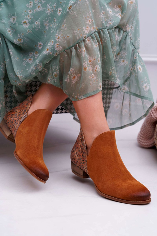 Dámske kožené topánky Maciejka Rude 04091-49