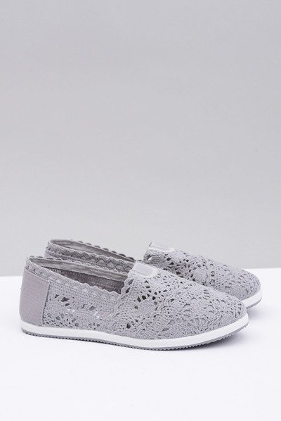 Little Sugar Lace Grey Lace Dámske baleríny