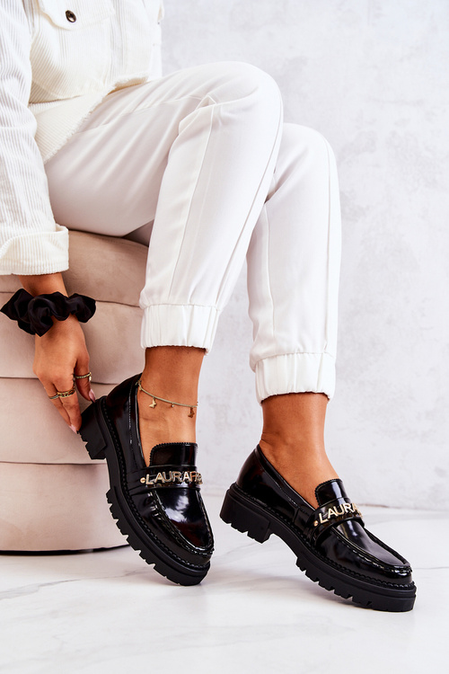 Lakované mokasíny La.Fi 210001B-NL Černe